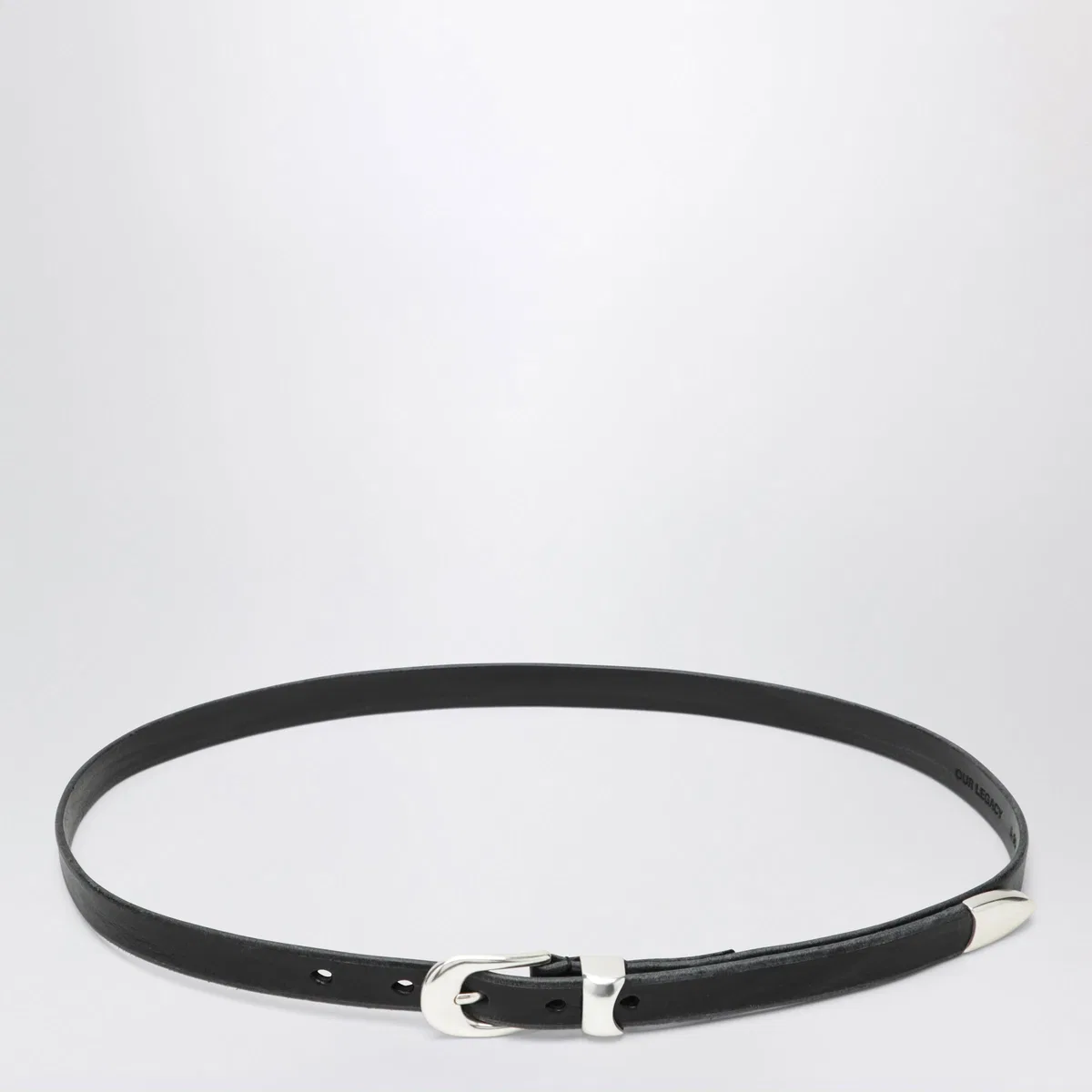 Our legacy Olega Belt In Black Calfskin Leather