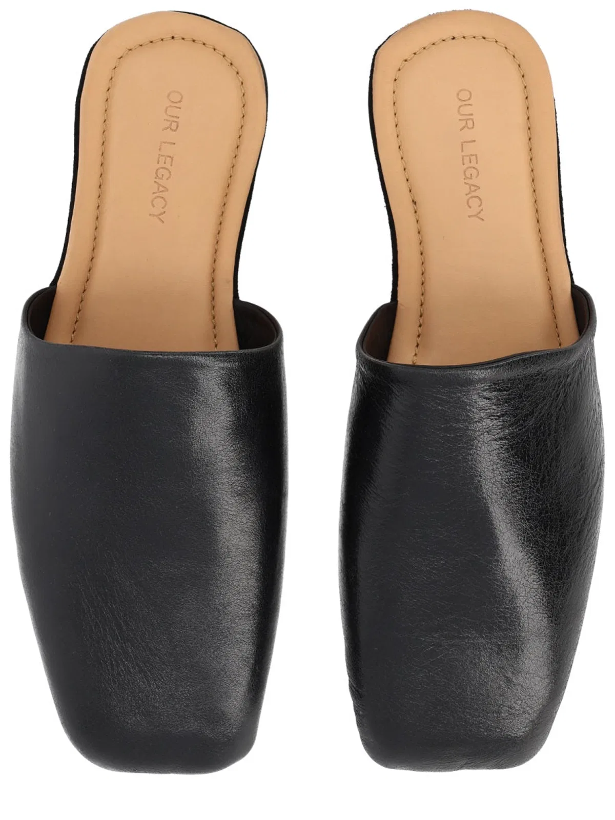 Our legacy Mule Cigarr In Black Leather