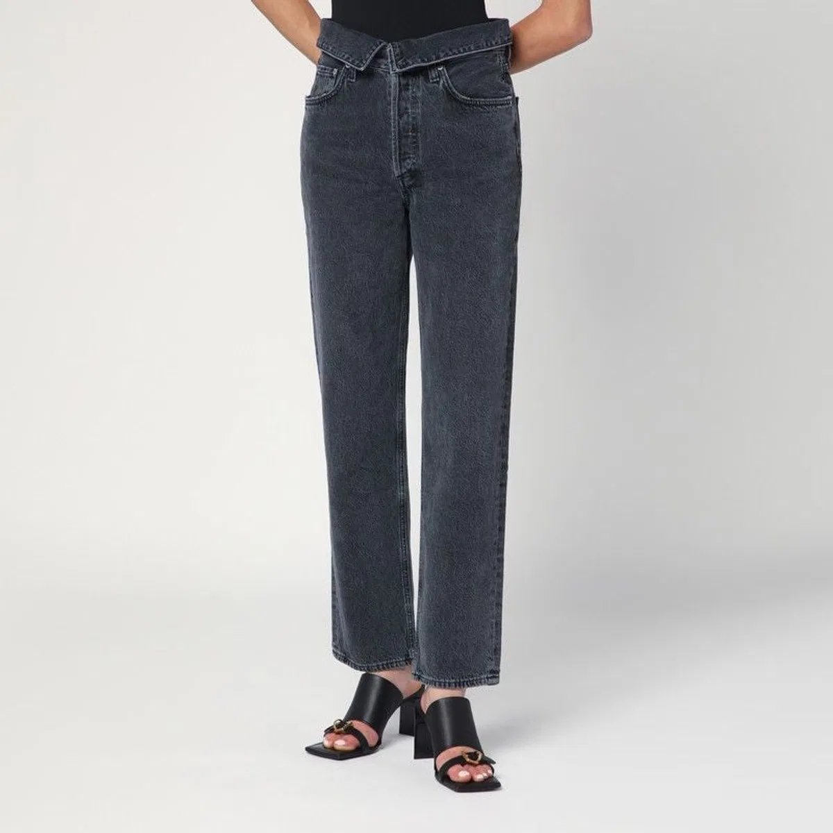 Agolde Echo Jeans In Grey Zefiro