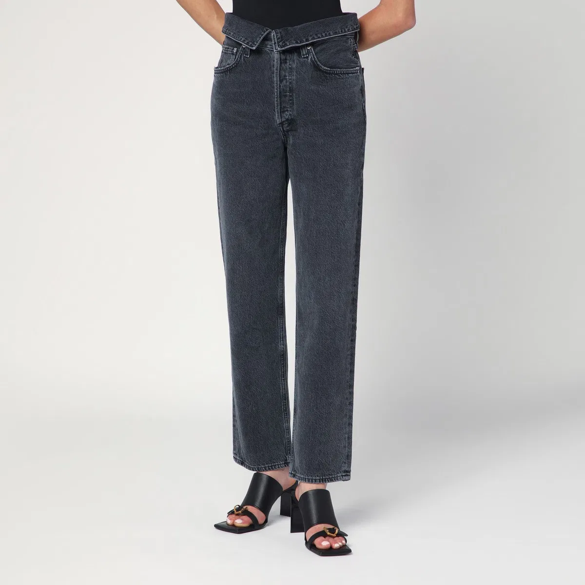 Agolde Echo Jeans In Grey Zefiro