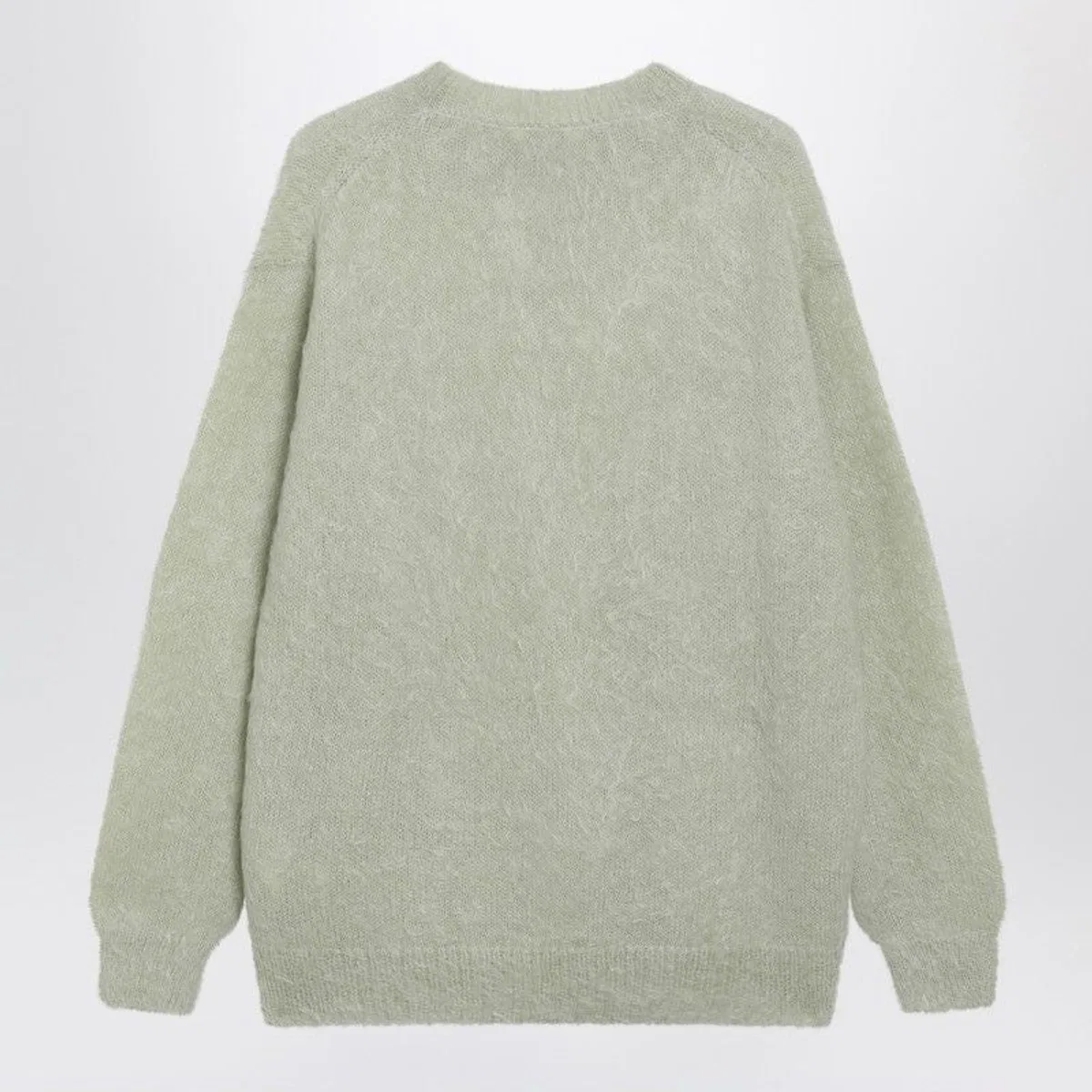 Auralee Light Green Brushed Mohairblend Sweater