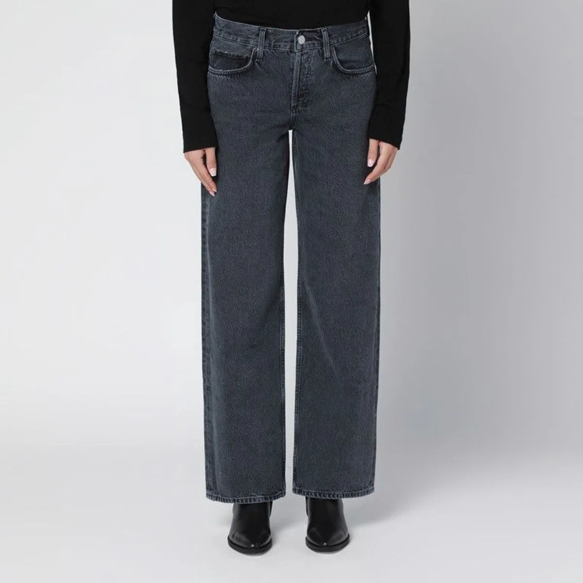 Agolde Black Fadedeffect Jeans