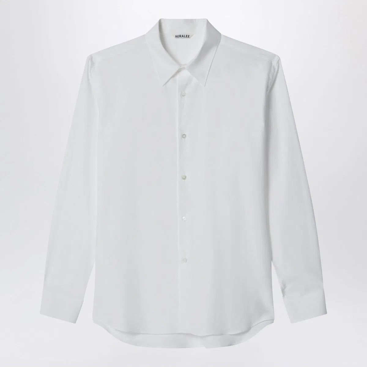 Auralee White Slimfit Cotton Twill Shirt