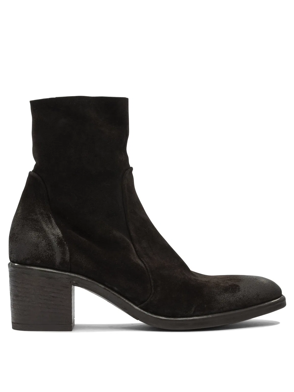 Strategia Brown Rubber Ankle Boots