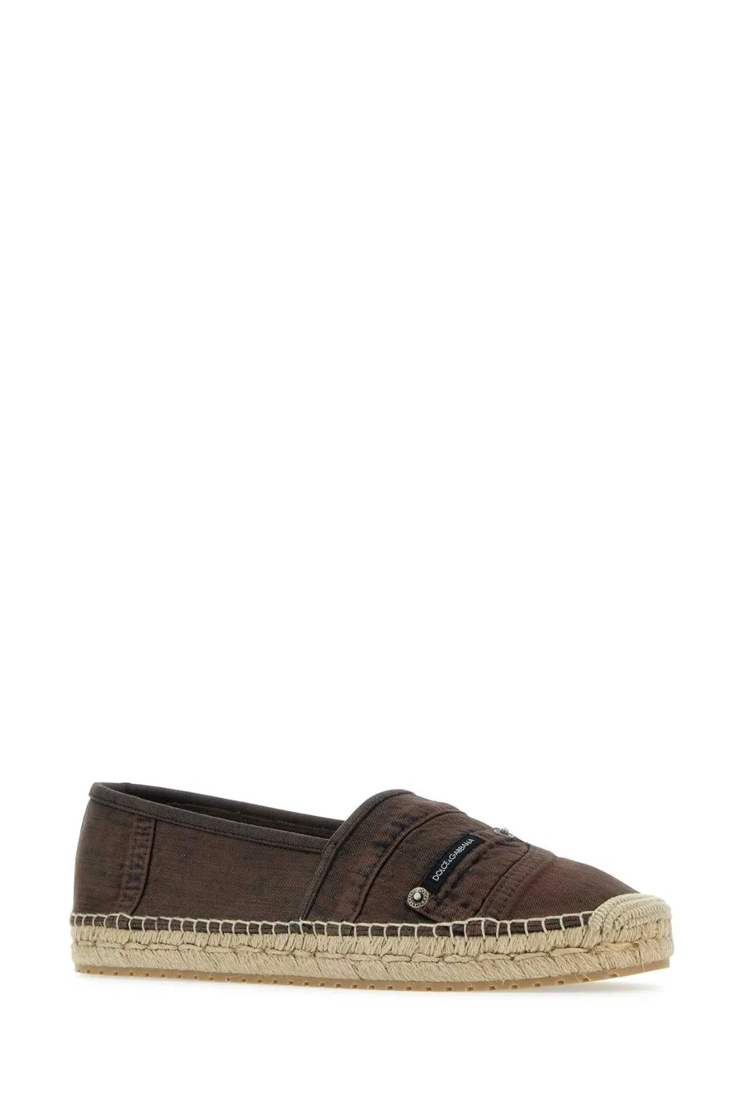 Dolce Gabbana Dolce & Gabbana Brown Denim Espadrilles