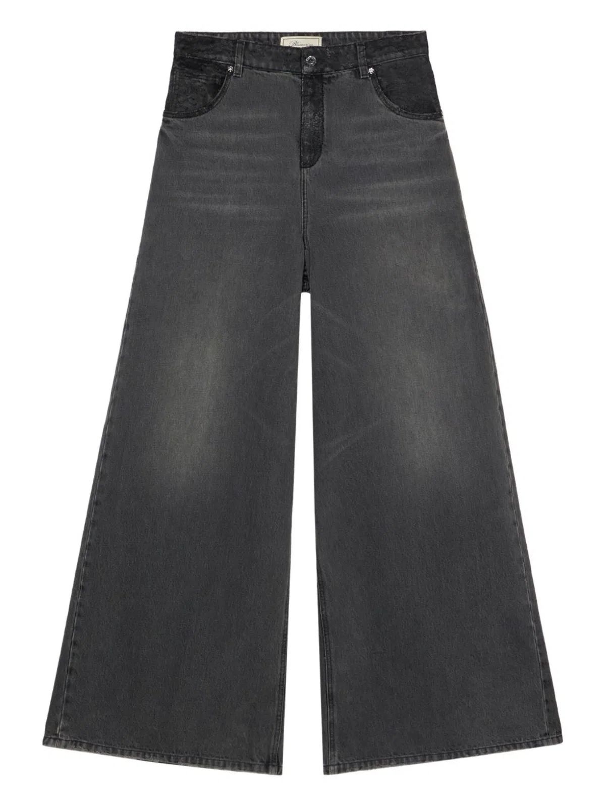 Blumarine Grey 100% Co Clothing Jeans
