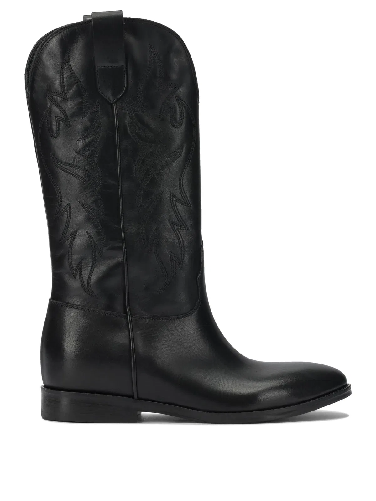 Strategia Black Leather Boots
