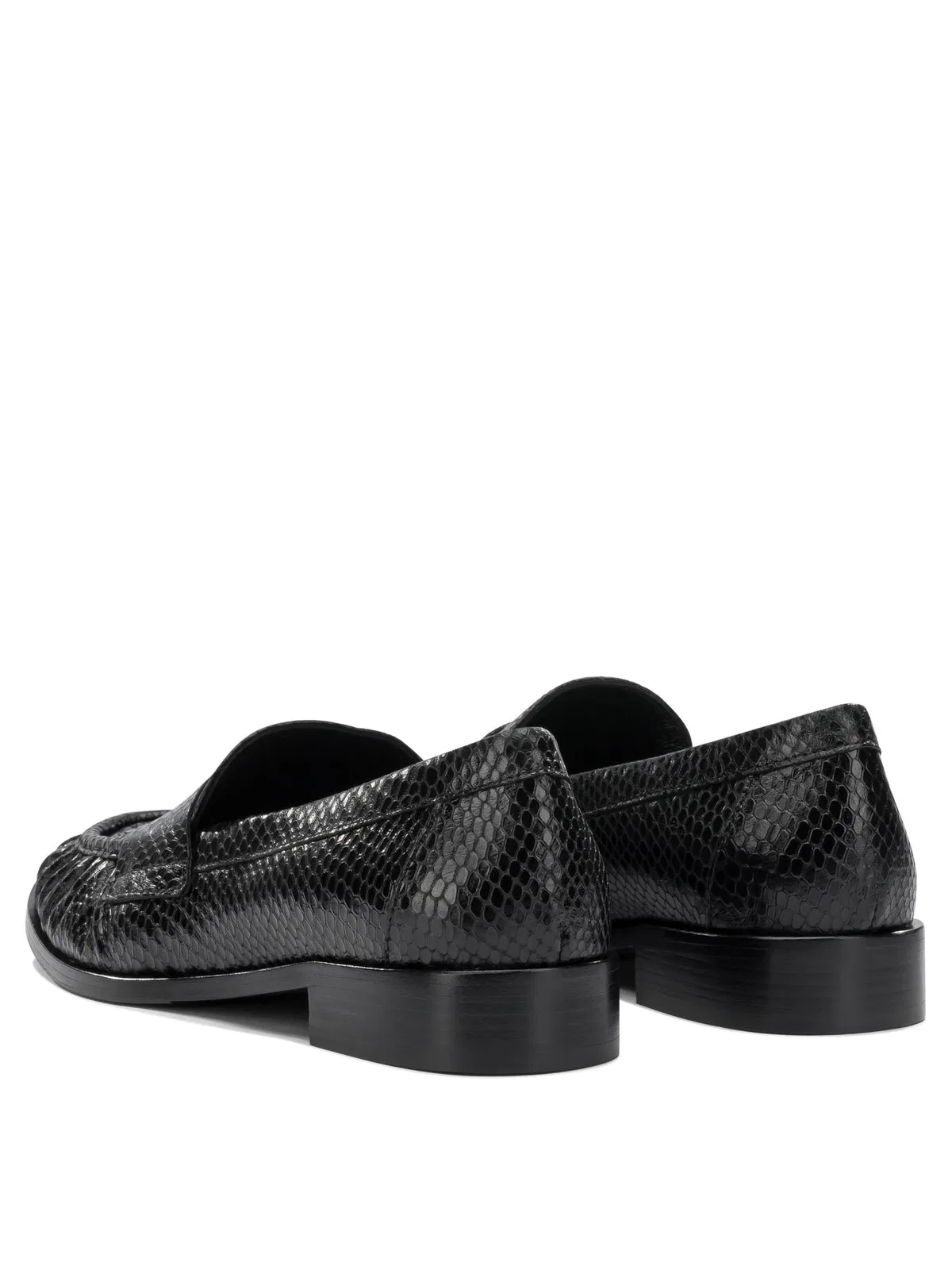 Strategia Leather Black Loafers