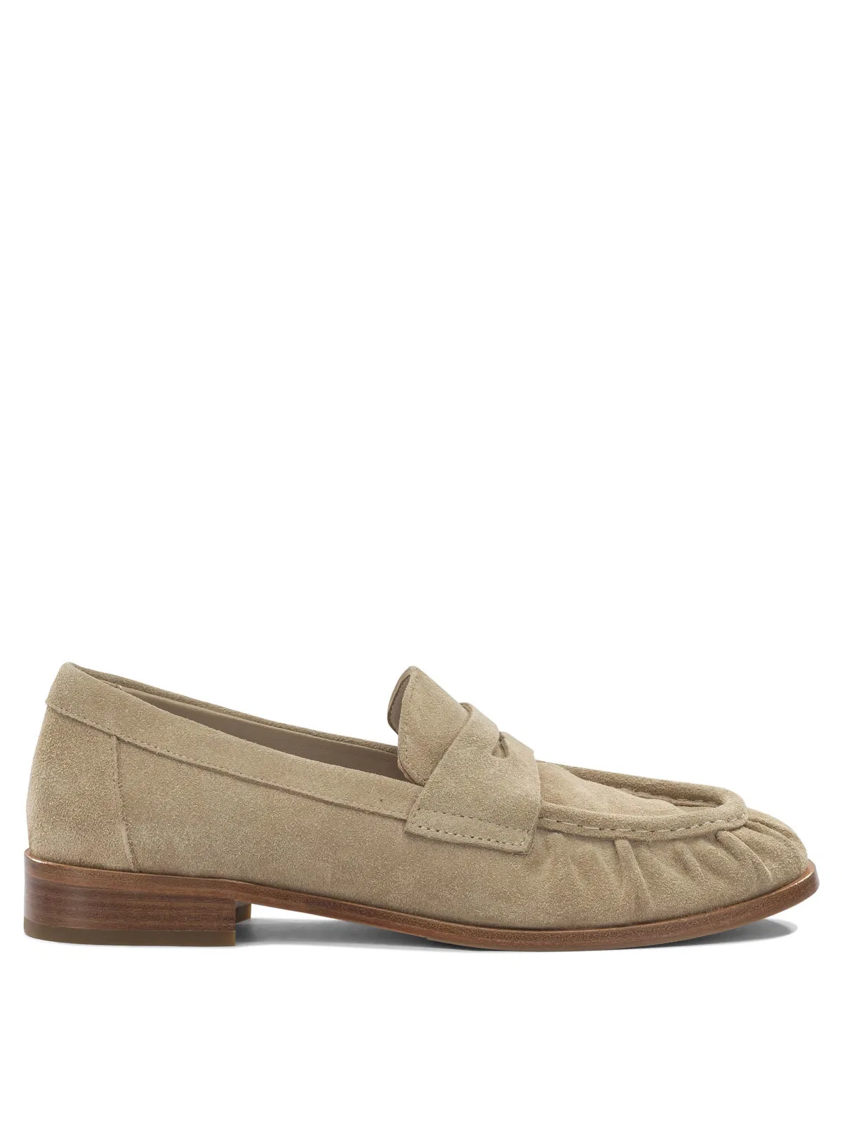Strategia Leather Beige Loafers