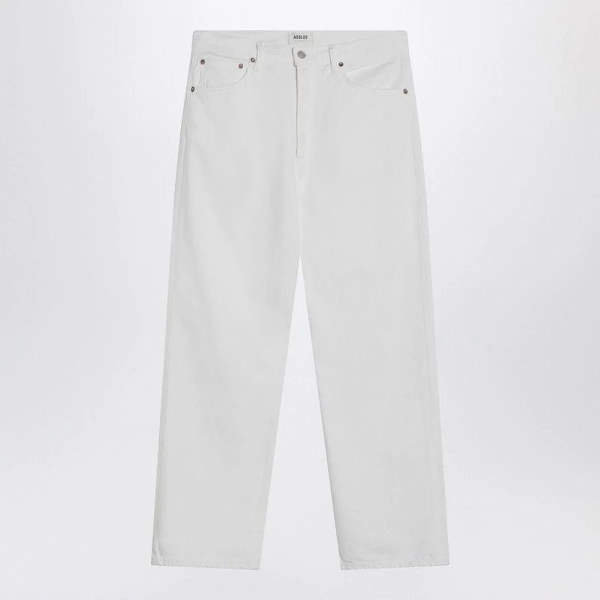 Agolde White Jeans In Regenerated Denim
