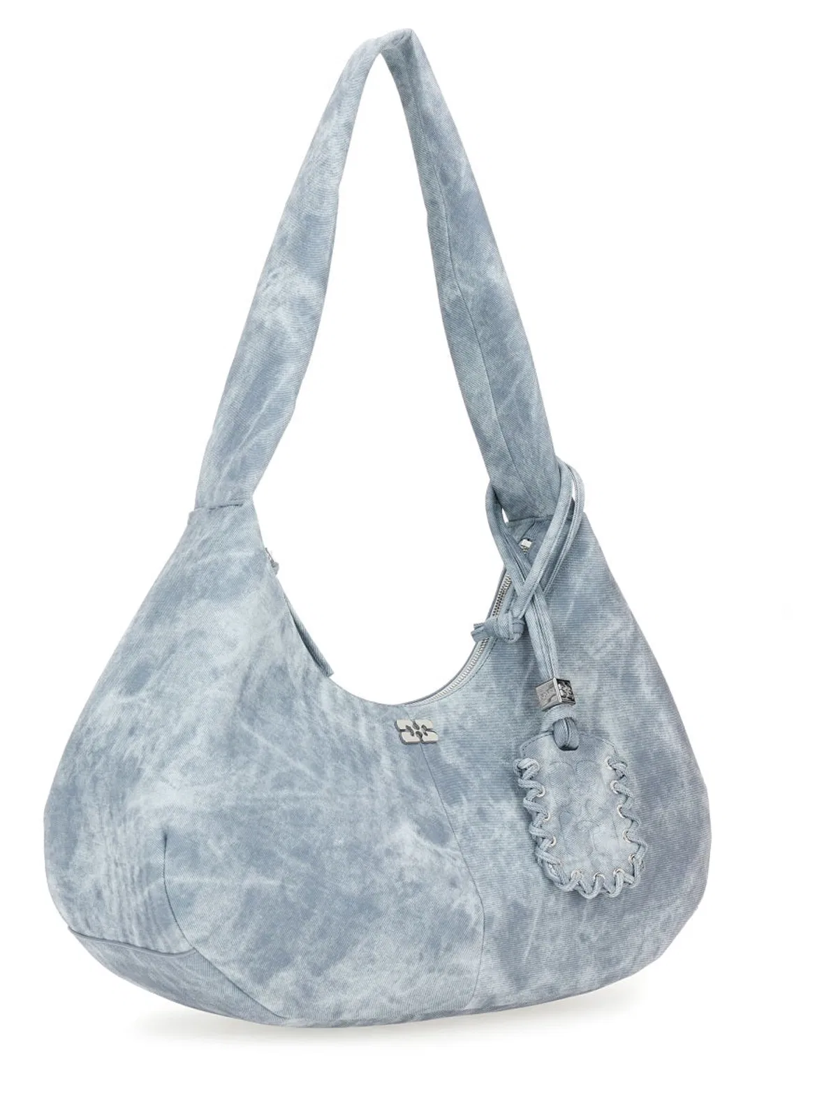 Ganni Baby Blue Recycled Shoulder Bags