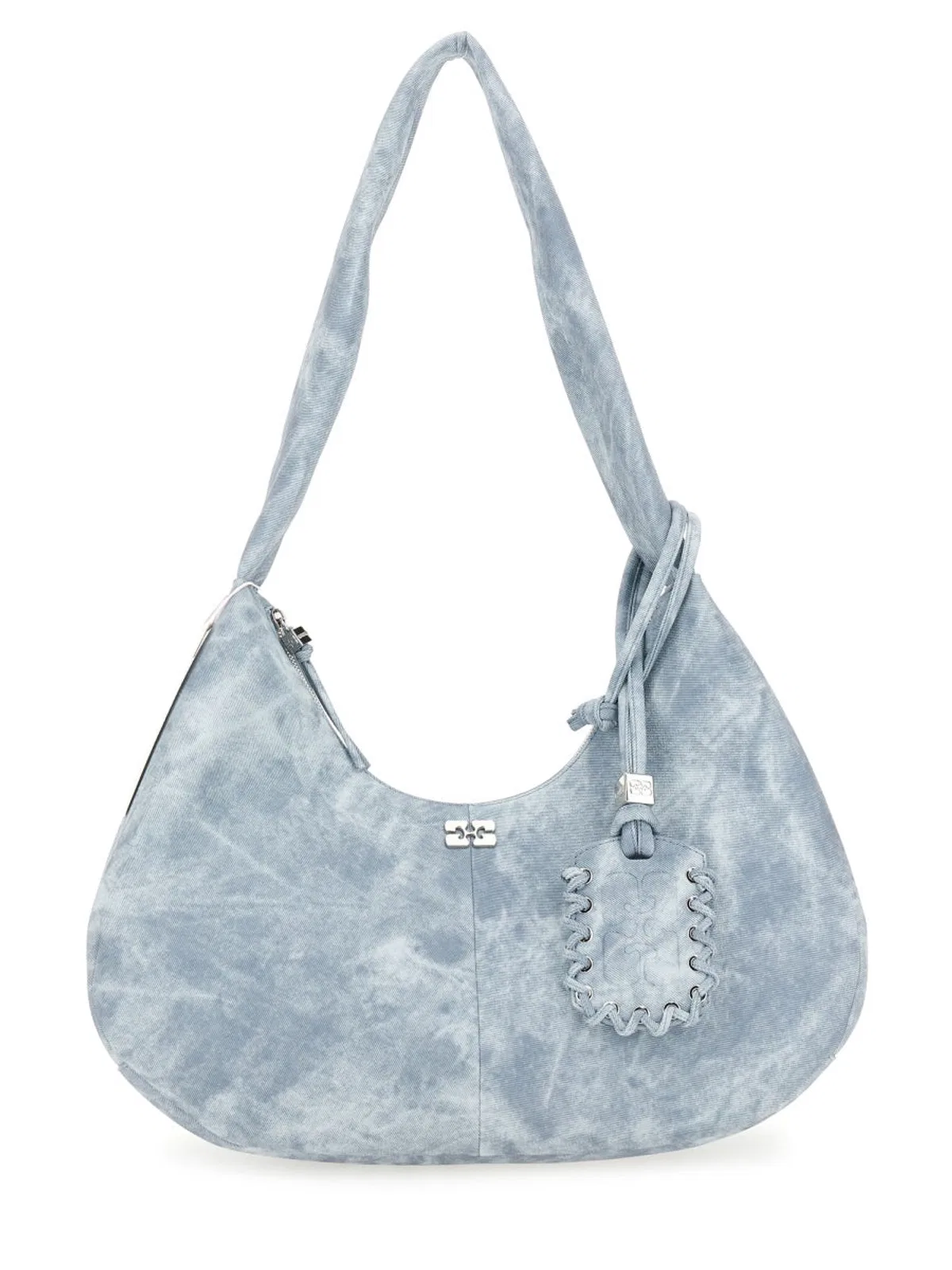 Ganni Baby Blue Recycled Shoulder Bags