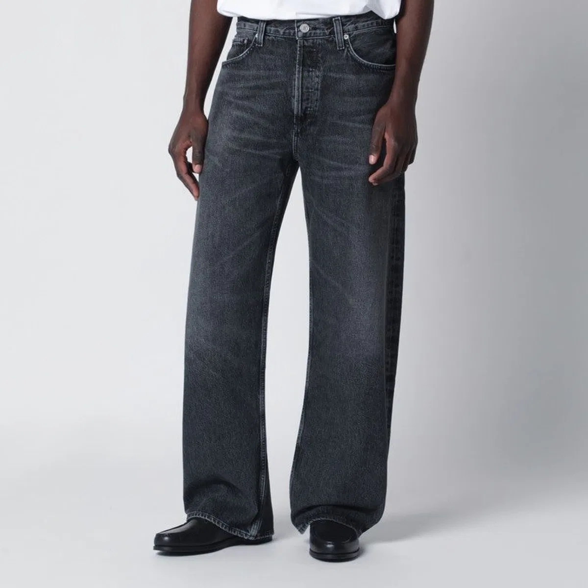 Agolde Dark Washed Black Afton Jeans