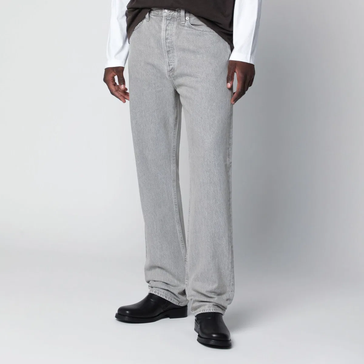 Agolde 90S Jeans In Washed Grey Denim