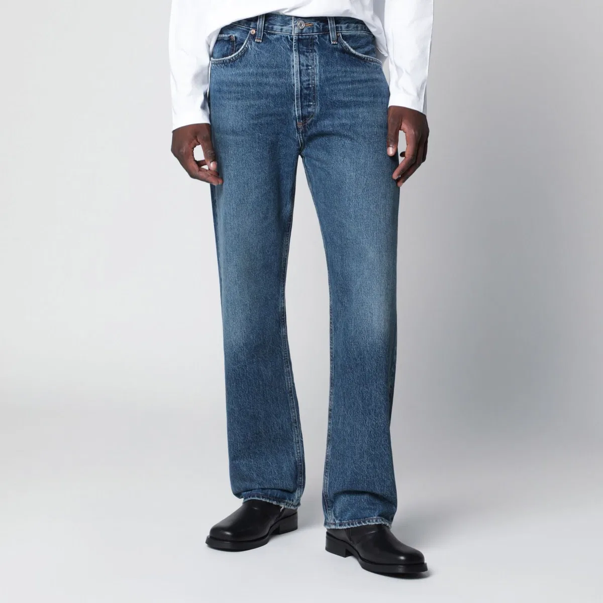 Agolde 90S Jeans In Washed Blue Denim