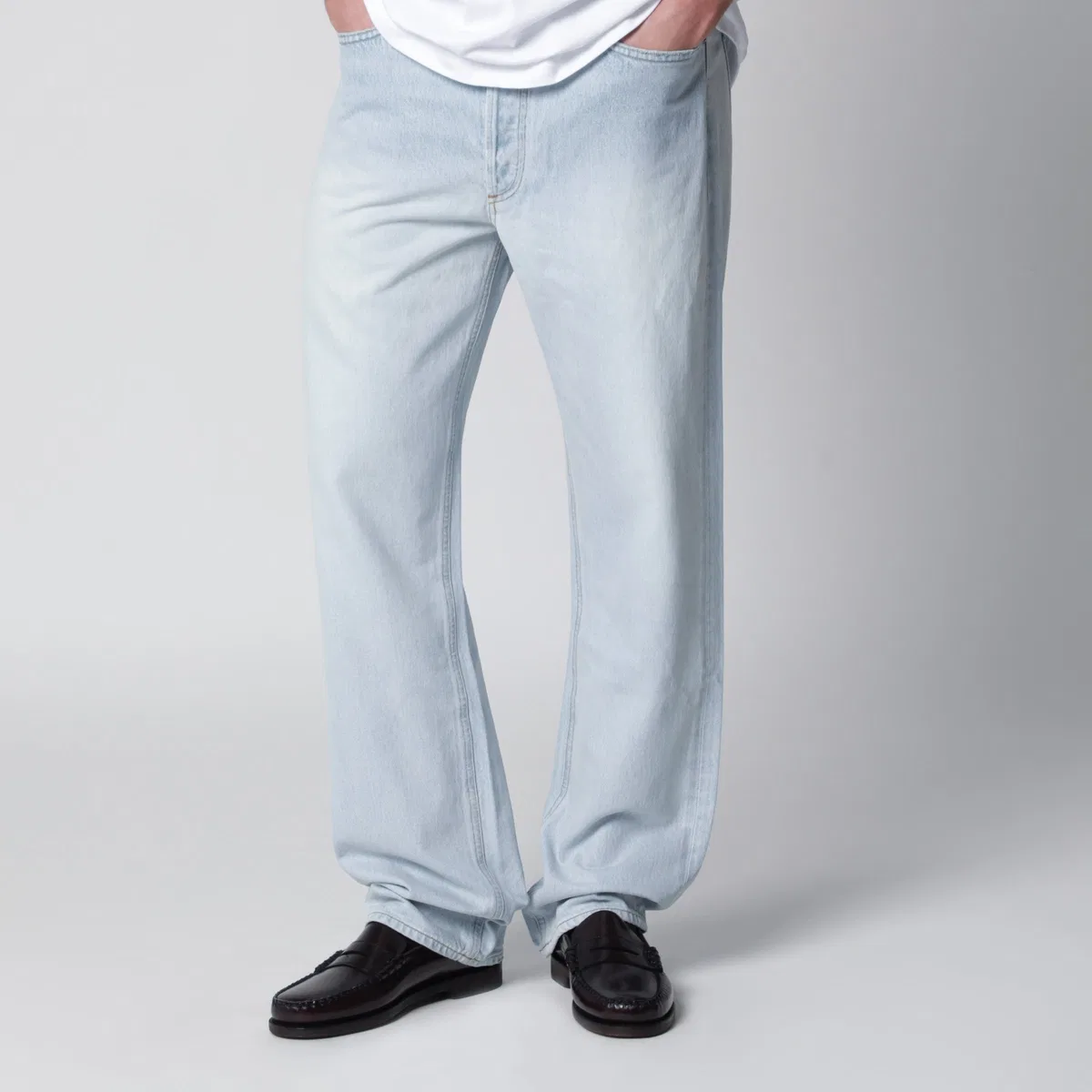 Agolde 90S Straight-Leg Mid-Rise Jeans In Light