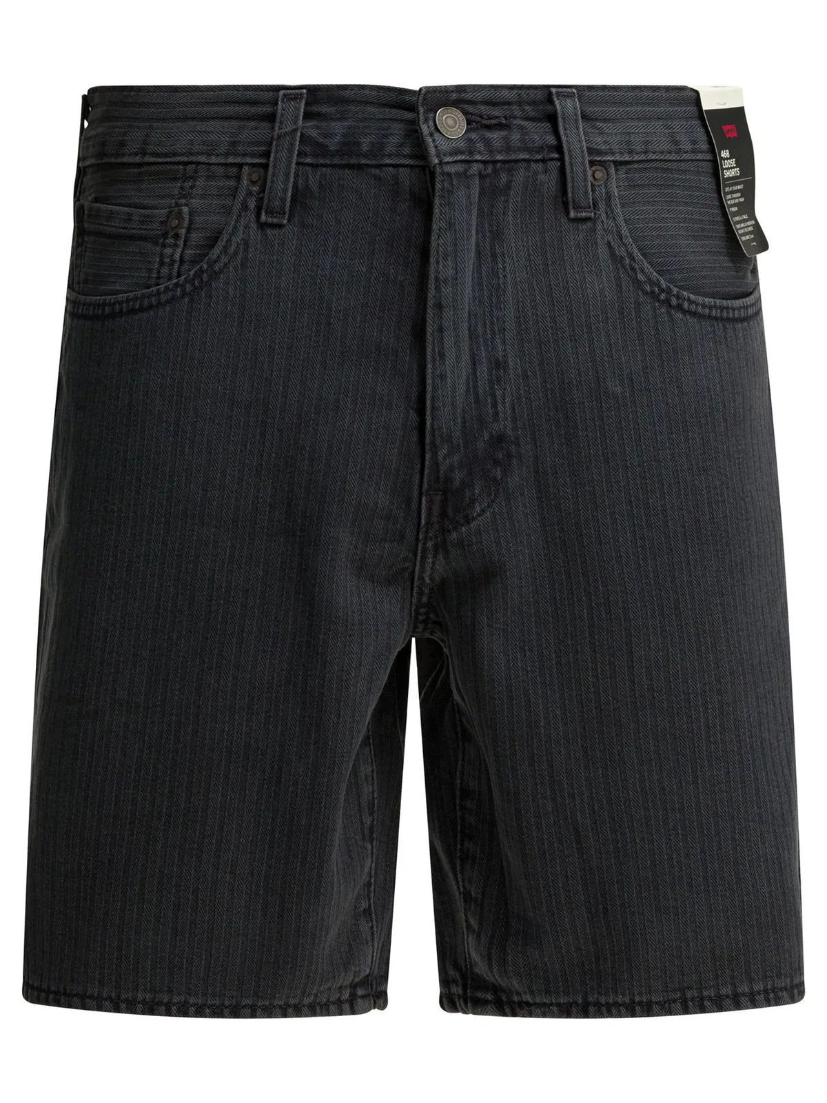 Levi's Black Cotton Shorts