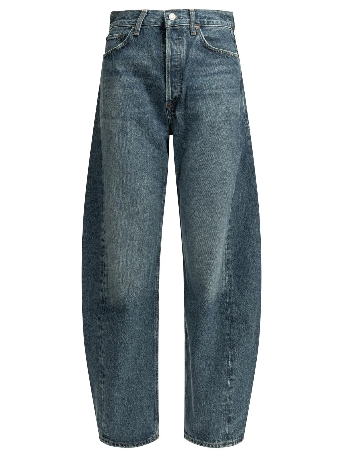 Agolde "Luna Pieced" Wide-Leg Jeans
