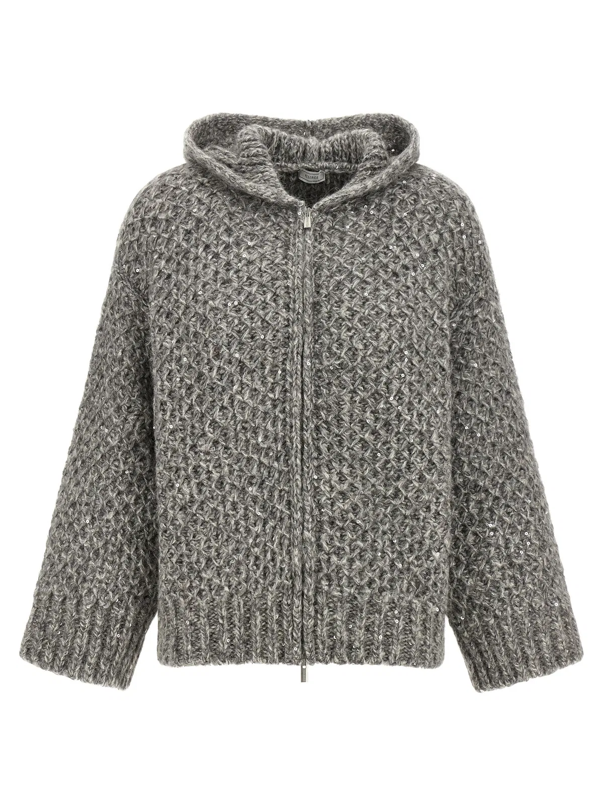 Peserico Zipped Hooded Cardigan