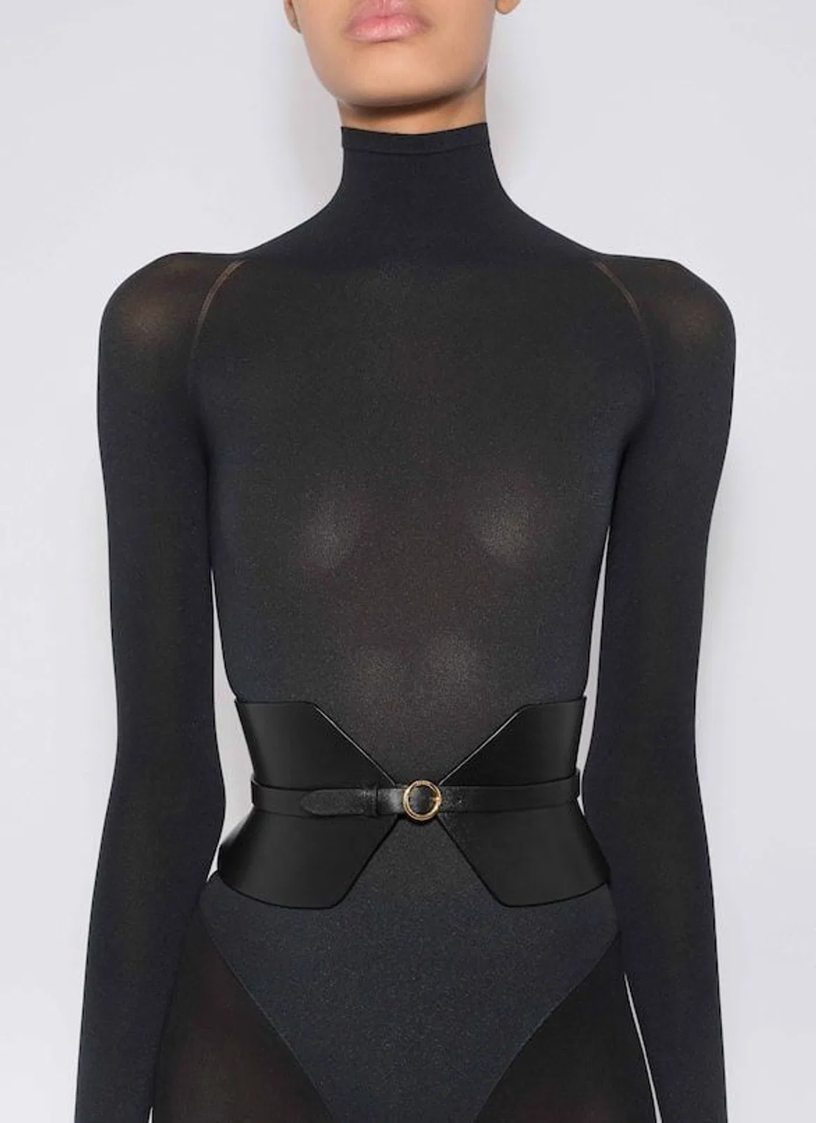 Alaïa Alaia Black Leather Corset Buster