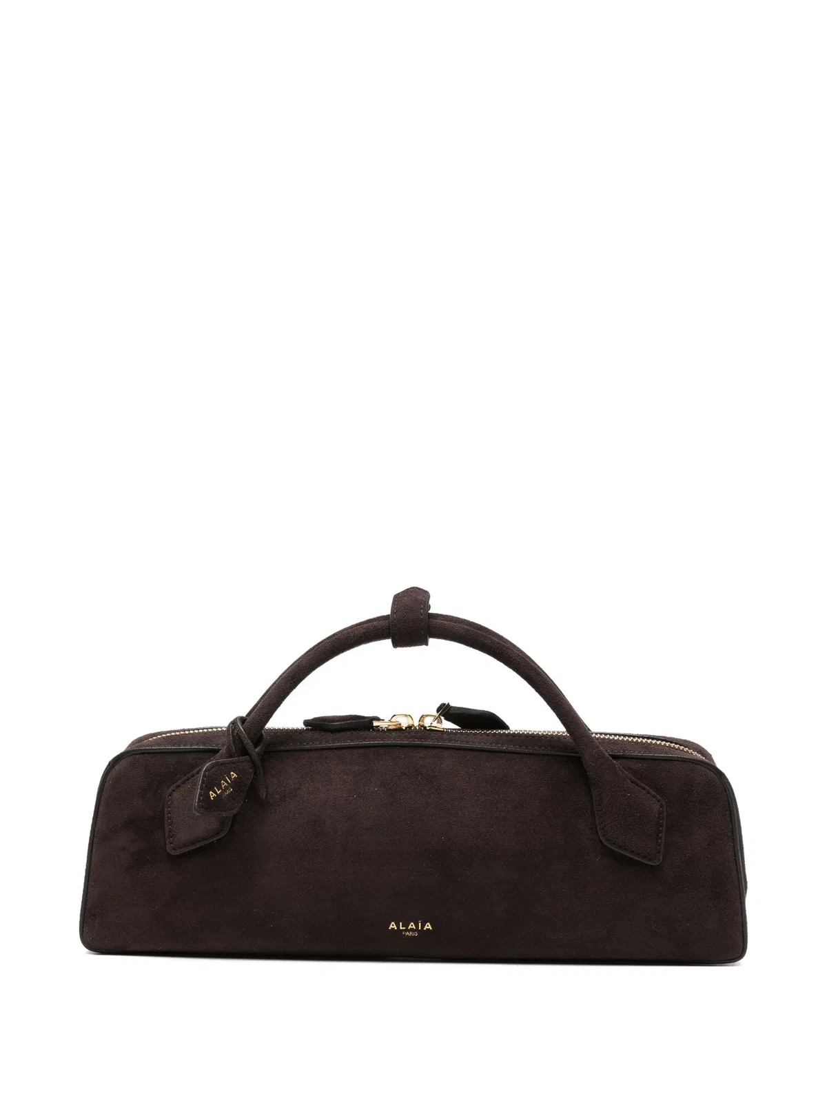 Alaïa Alaia Le Teckel Suede Top-Handle Tote Ba