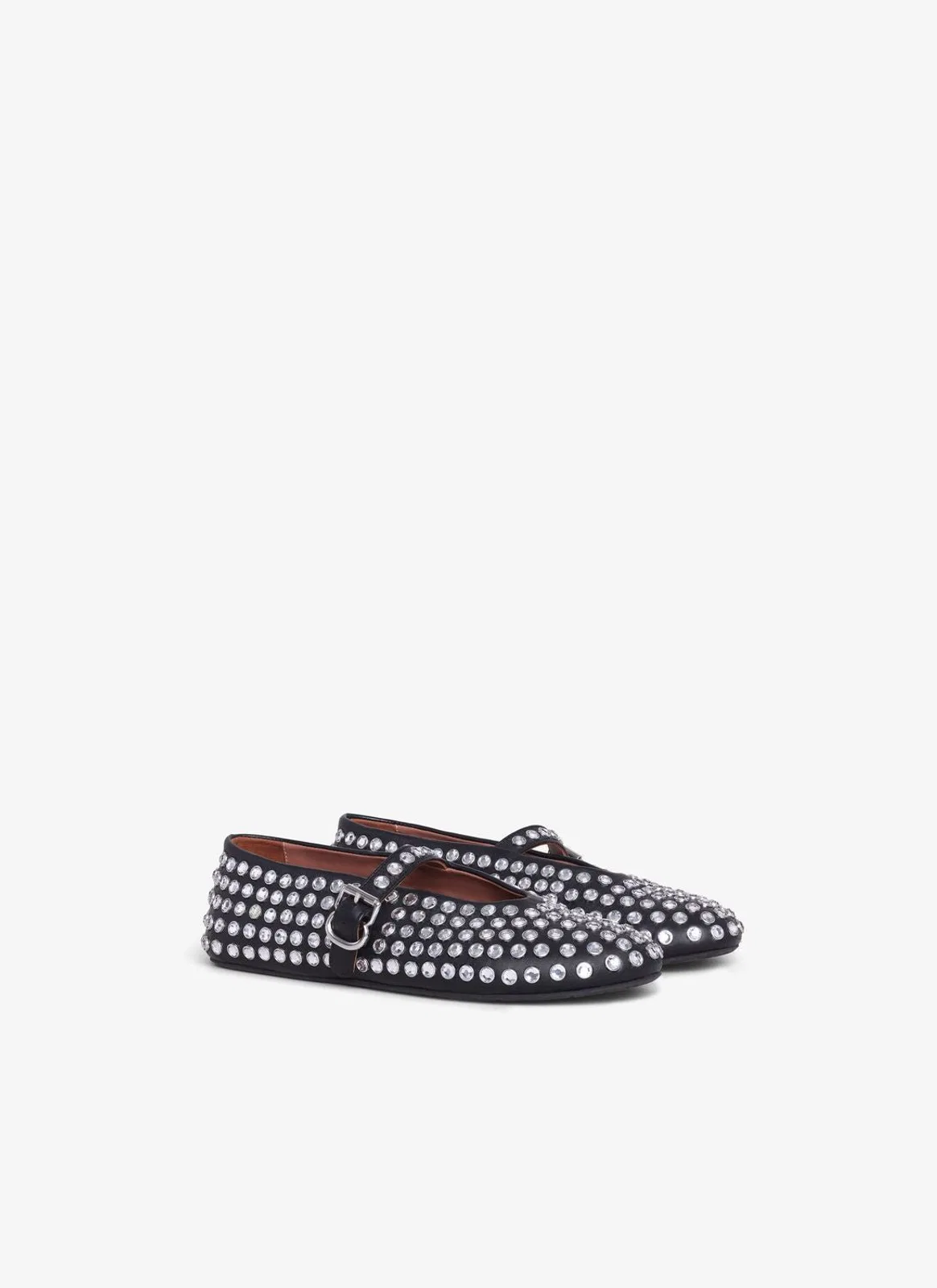 Alaïa Alaia Strass Lambskin Ballet Flats