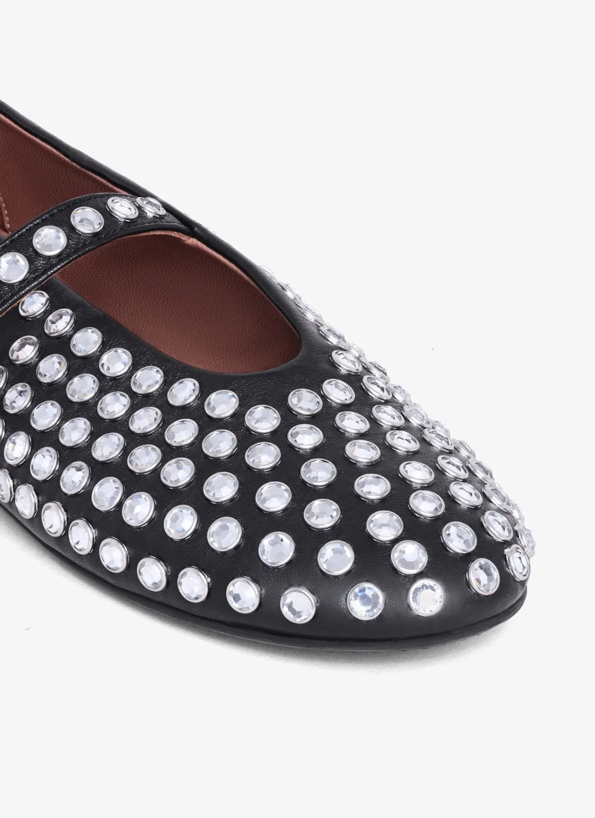 Alaïa Alaia Strass Lambskin Ballet Flats