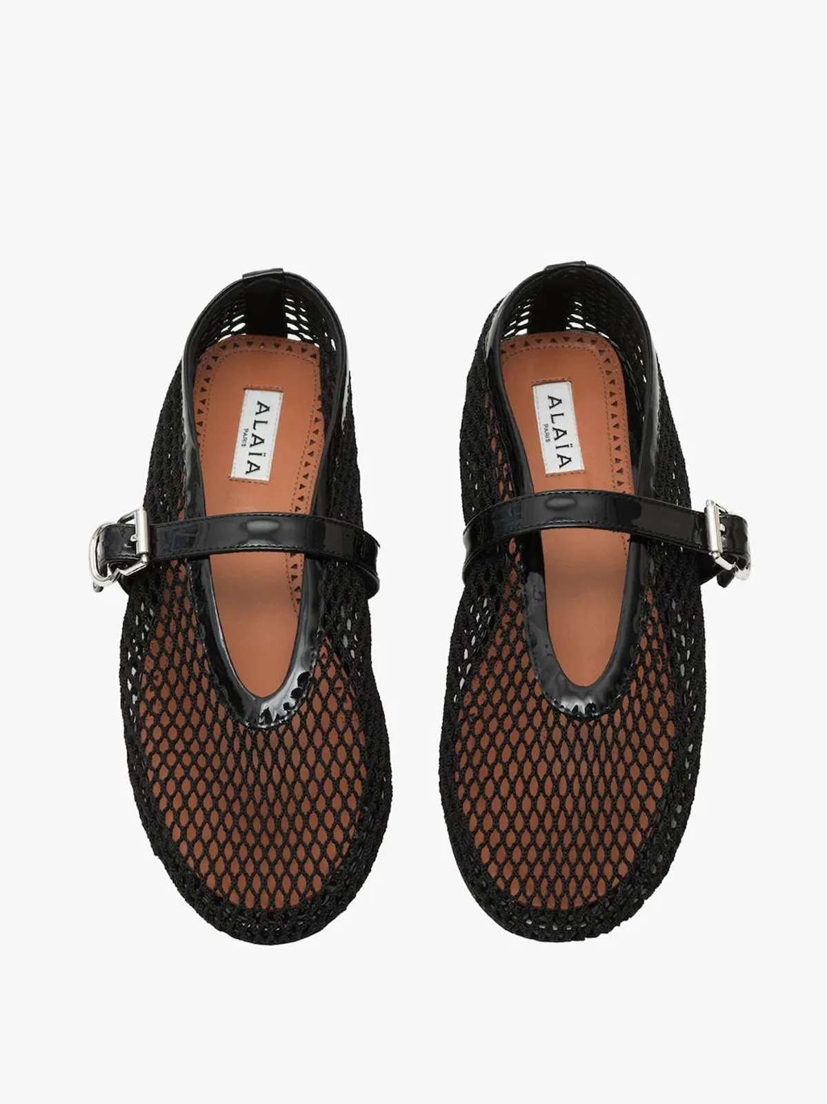 Alaïa Alaia Fishnet Ballet Flats