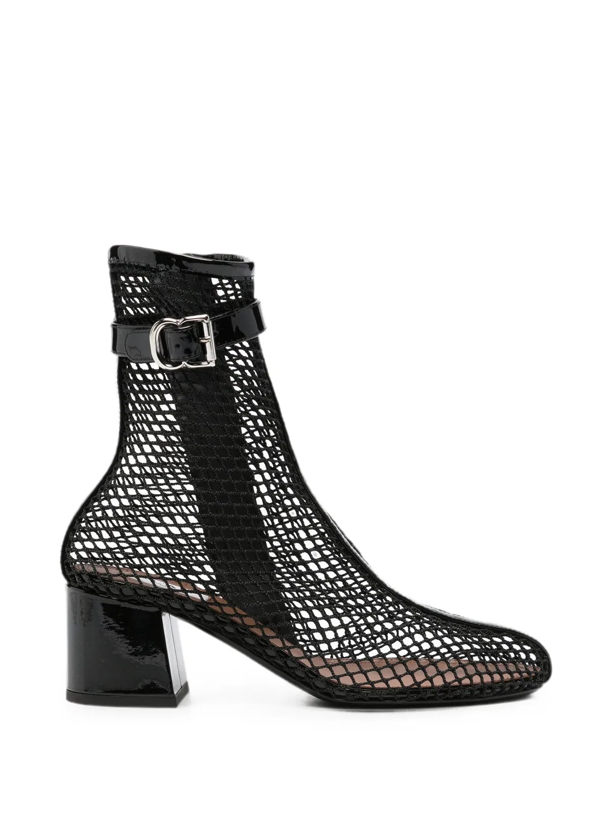 Alaïa Alaia Mesh Buckle-Strap Ankle Boots