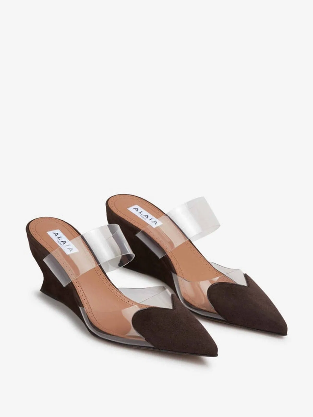Alaïa Alaia Le Coeur Wedge Mules 60