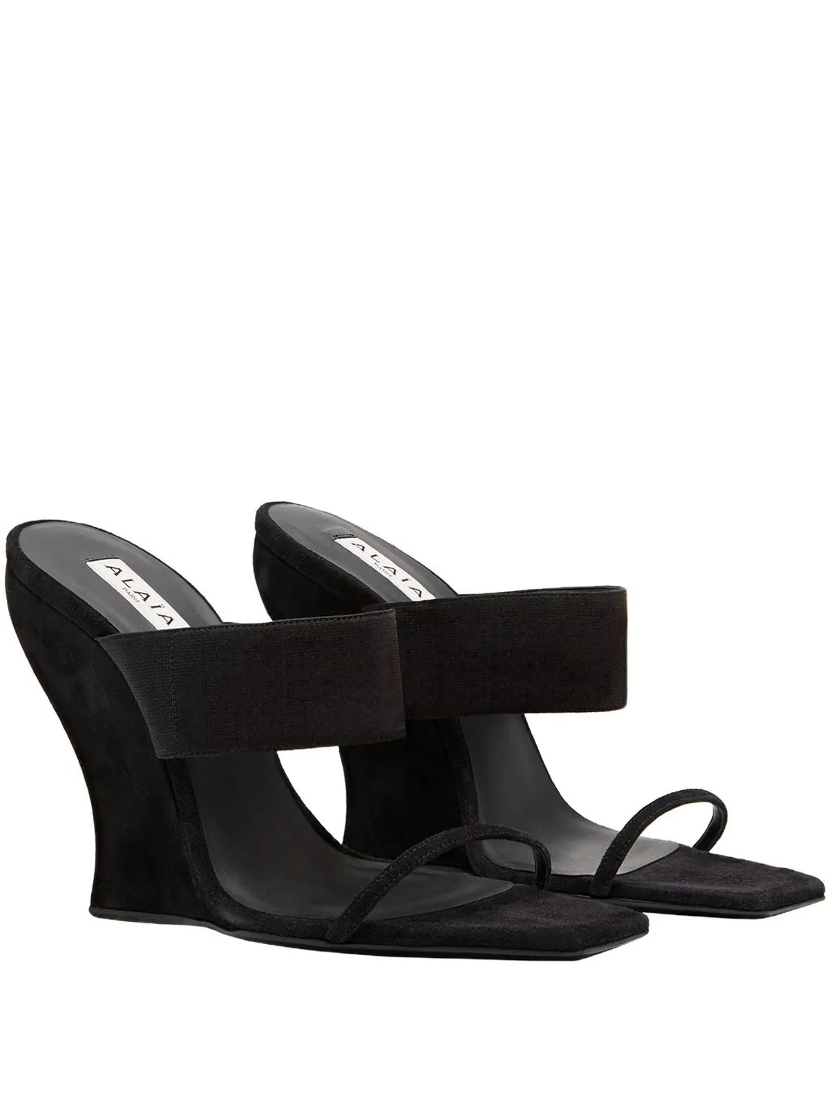 Alaïa Alaia Black Suede Sandal With 11Cm Heel