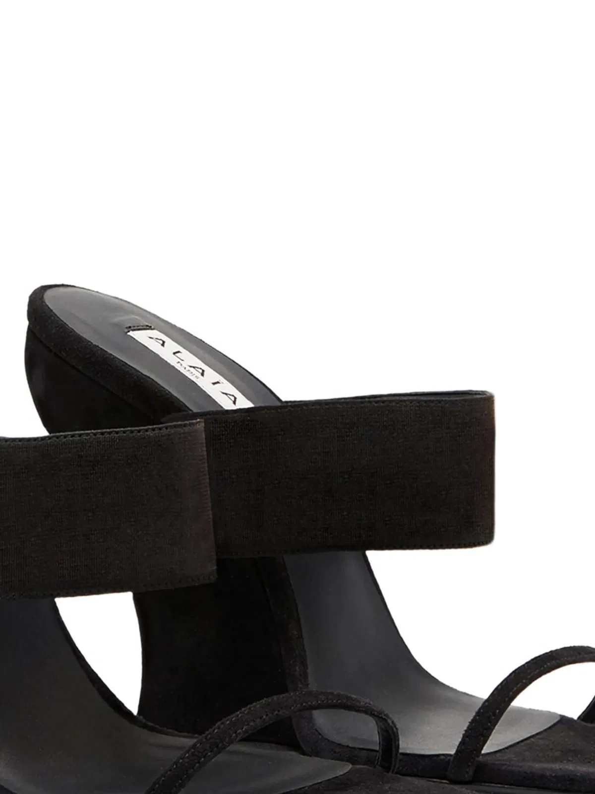 Alaïa Alaia Black Suede Sandal With 11Cm Heel