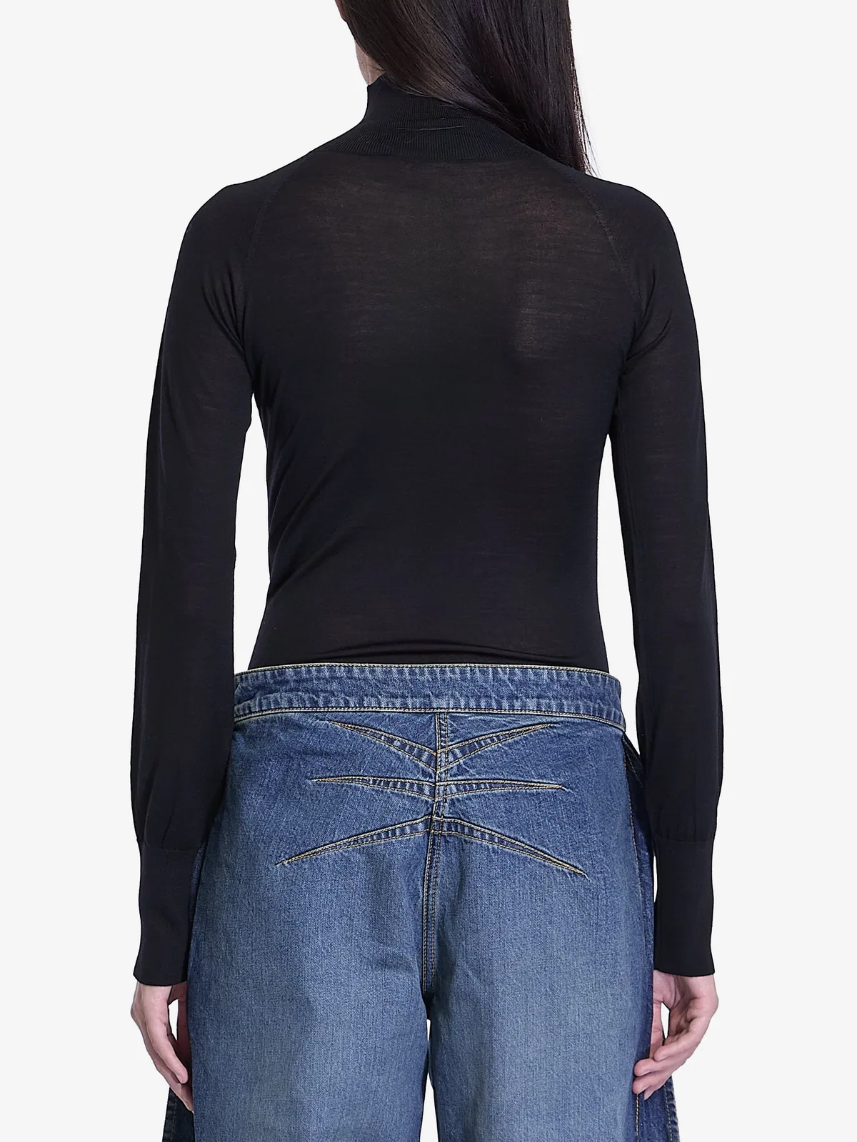 Alaïa Alaia Bodysuit By Alaïa In Fine Wool