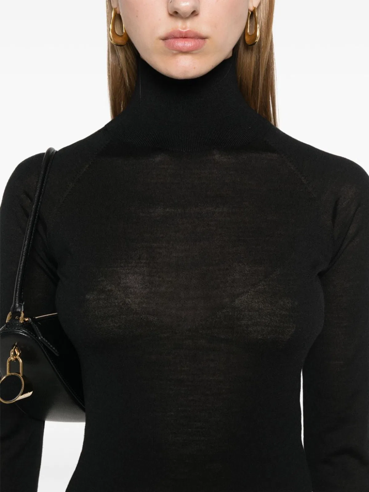 Alaïa Alaia Bodysuit By Alaïa In Fine Wool