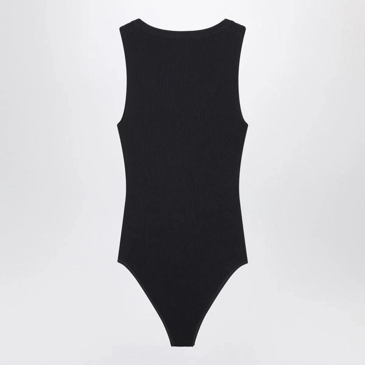 Alaïa Alaia Black Ribbed Knit Bodysuit