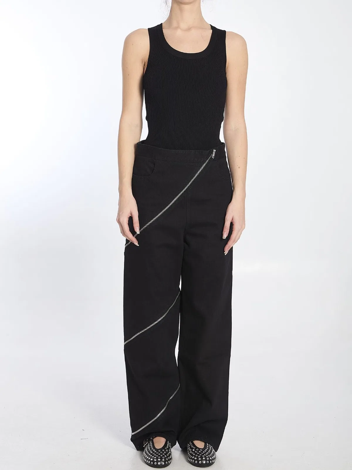Alaïa Alaia Sleeveless Ribbed Knit Bodysuit