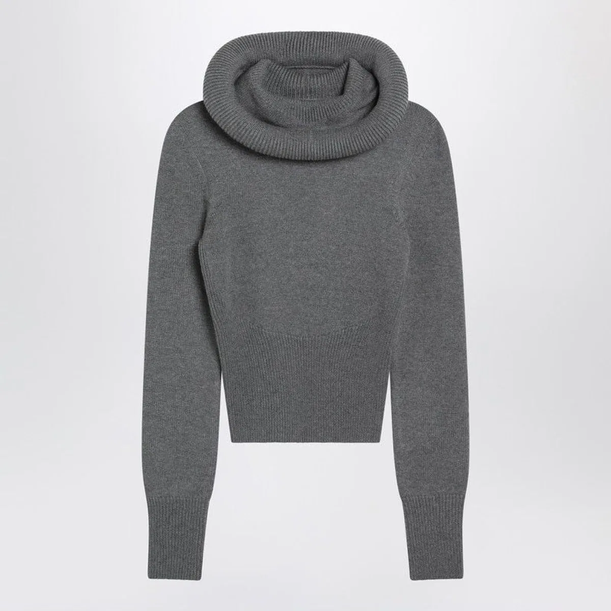 Alaïa Alaia Gray Wool Hoodie