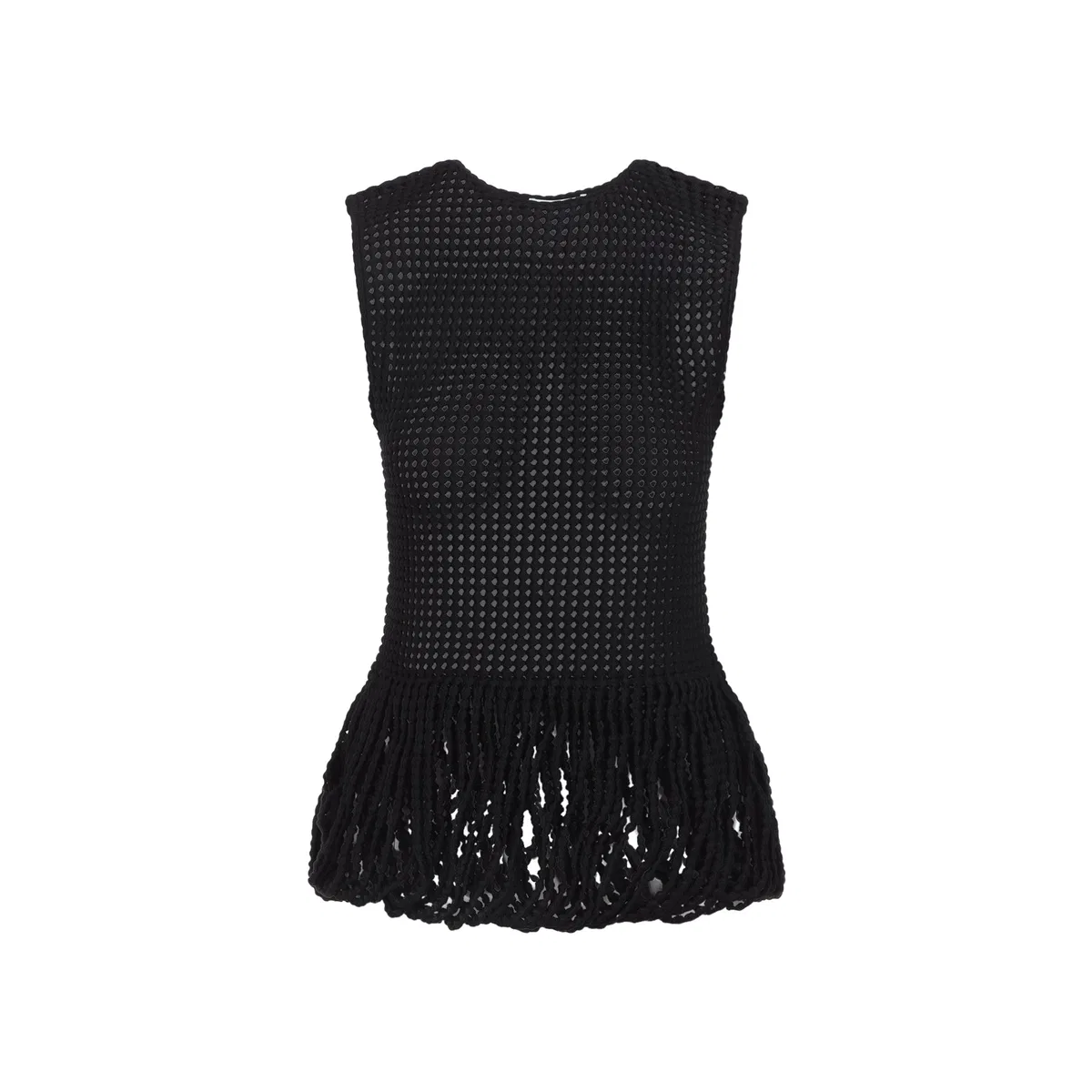 Alaïa Alaia Black Peplum Tank Top