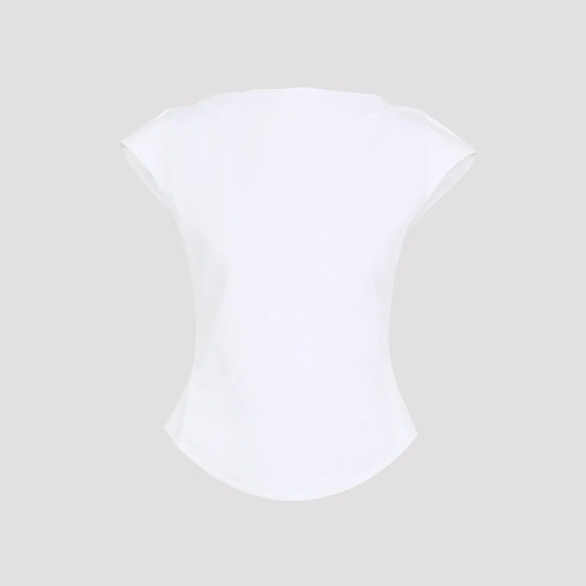 Alaïa Alaia Cap Cotton Fitted T-Shirt