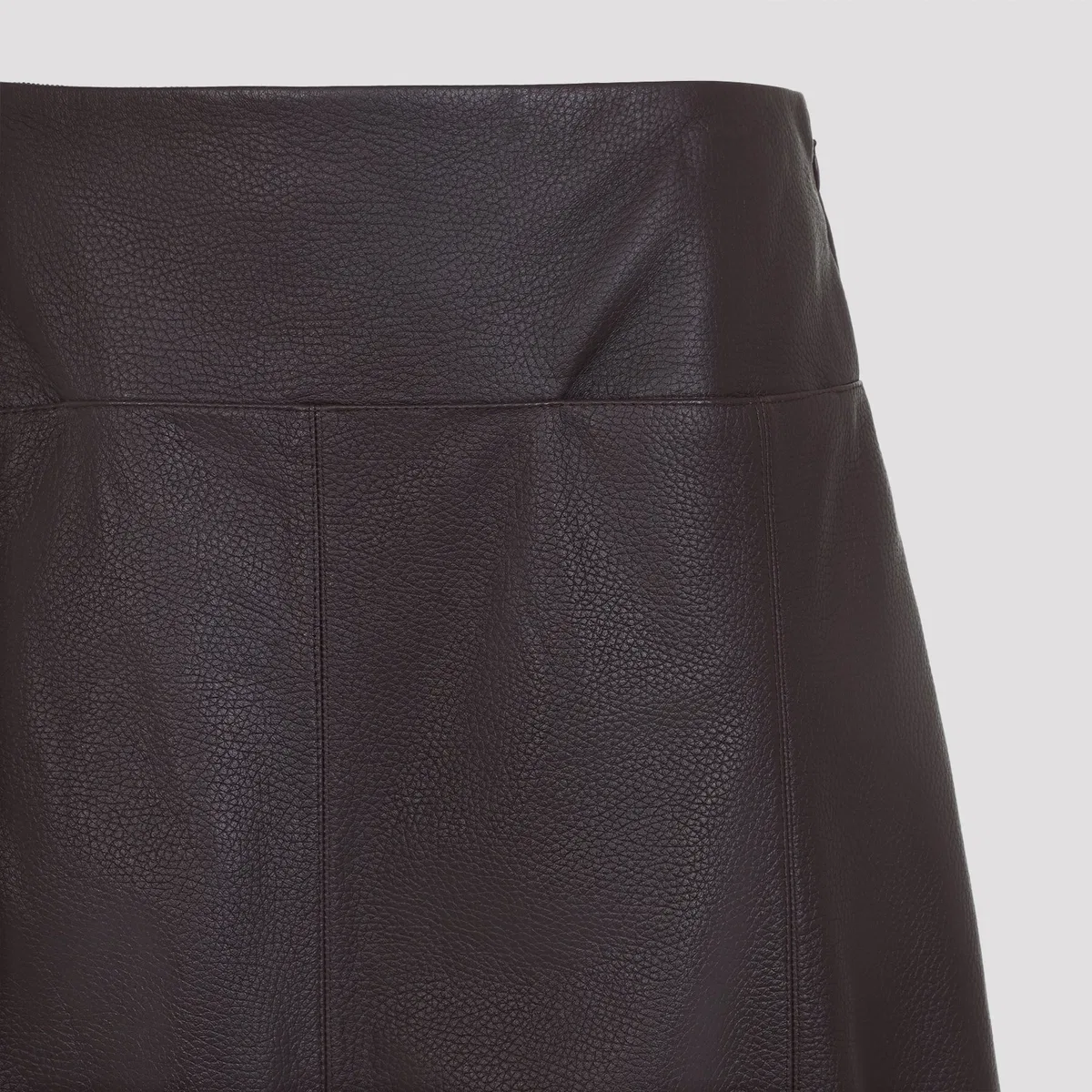 Alaïa Alaia Purple Slit Lamb Leather Midi Skir