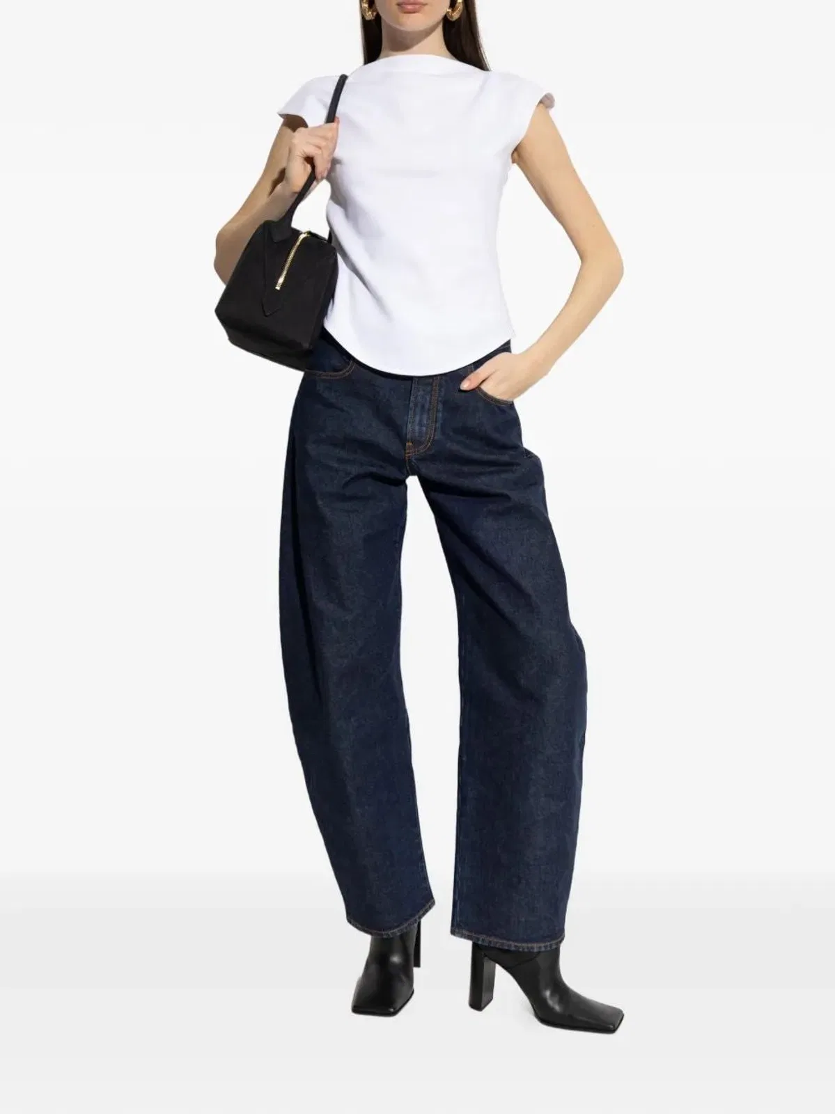 Alaïa Alaia Dark Blue Balloon Leg Jeans