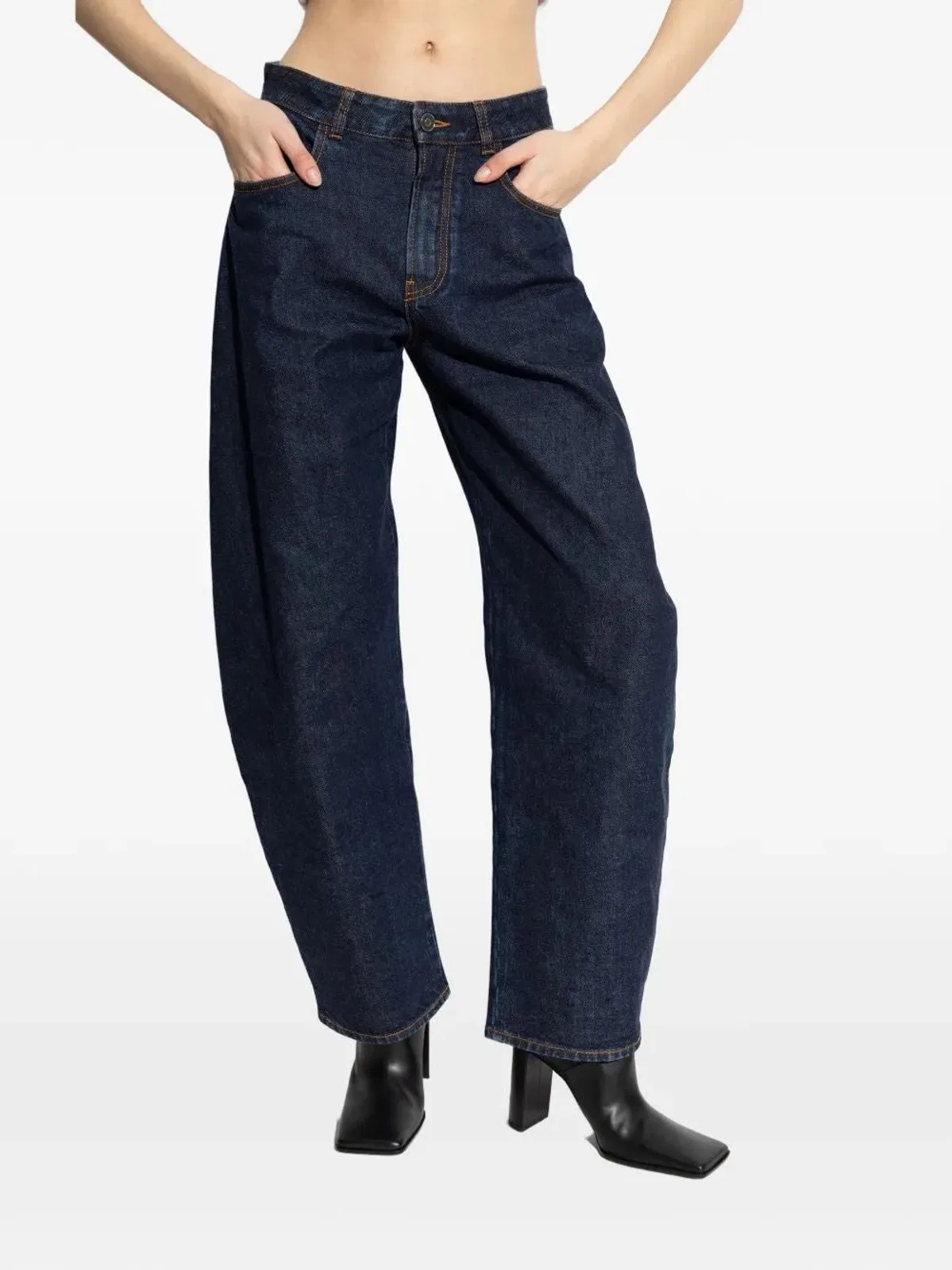 Alaïa Alaia Dark Blue Balloon Leg Jeans
