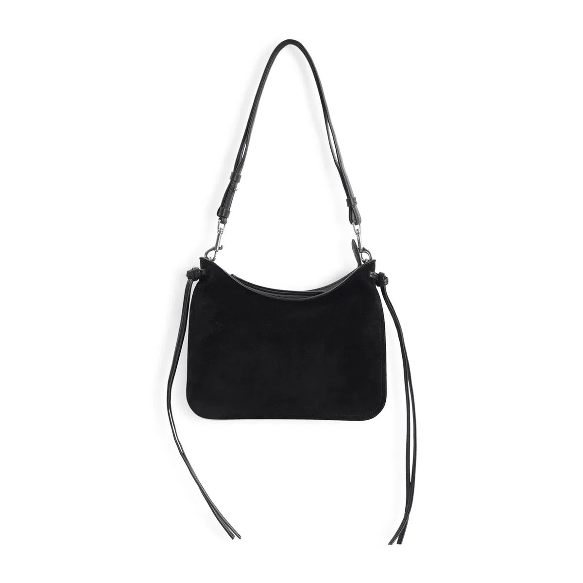 Phoebe Philo Black Silver Gig Small Suede Leather Sho