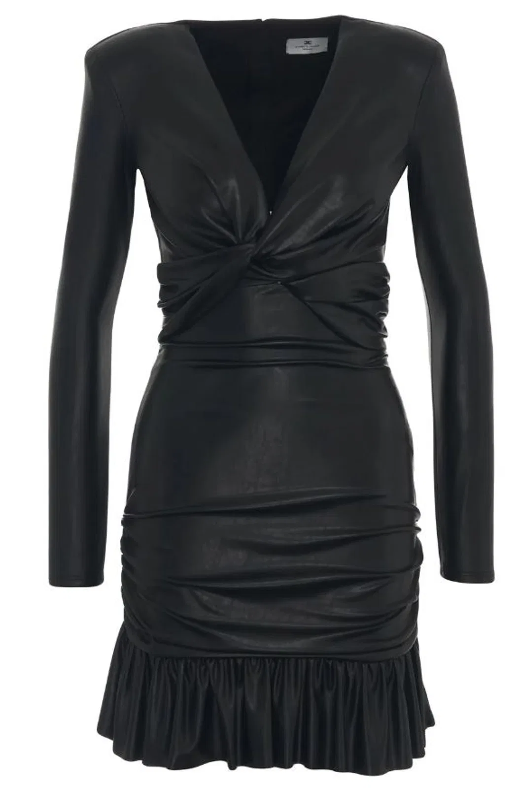 Elisabetta Franchi Black Silk Dress