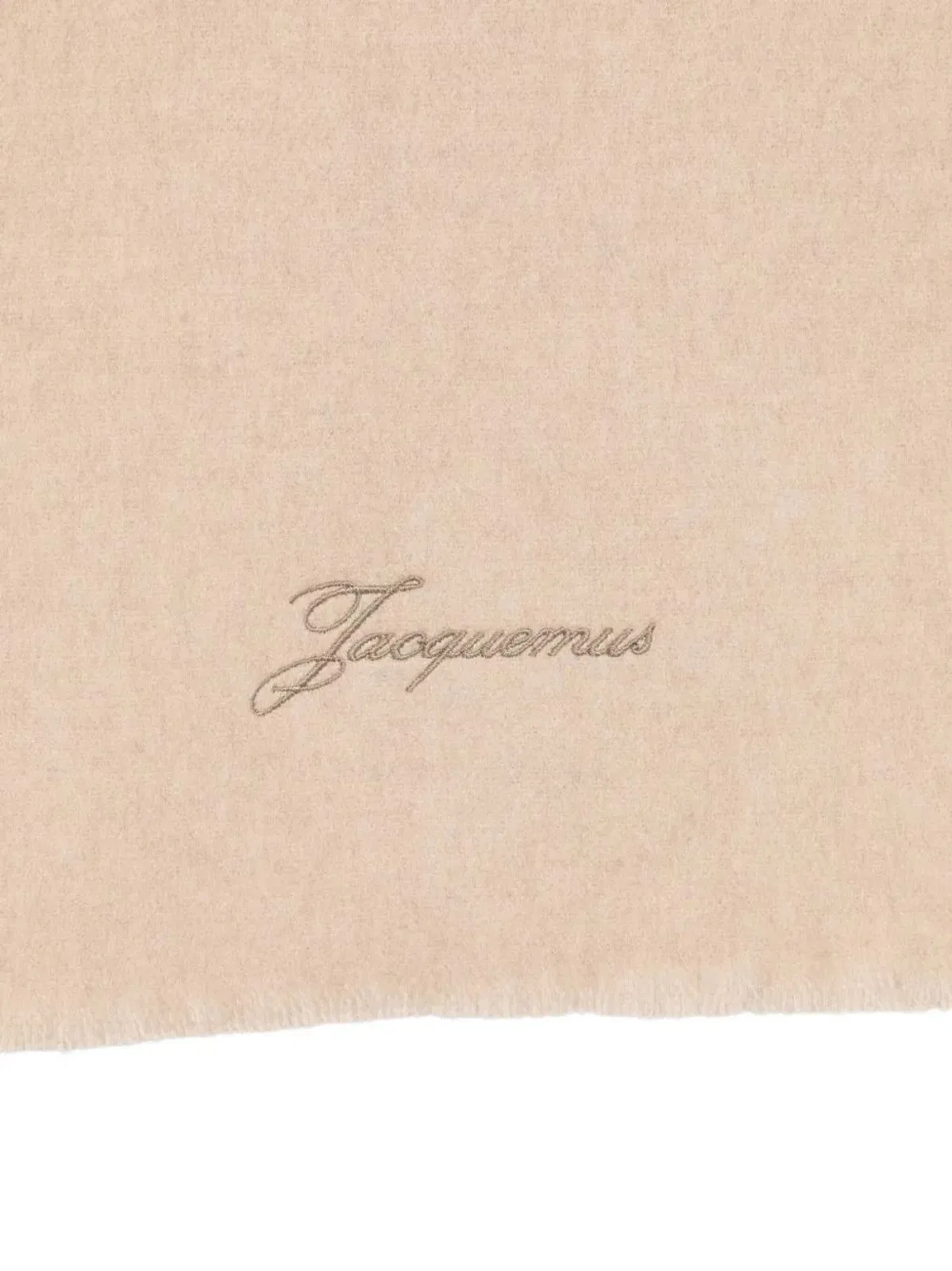 Jacquemus Wool Scarf With Embroidery
