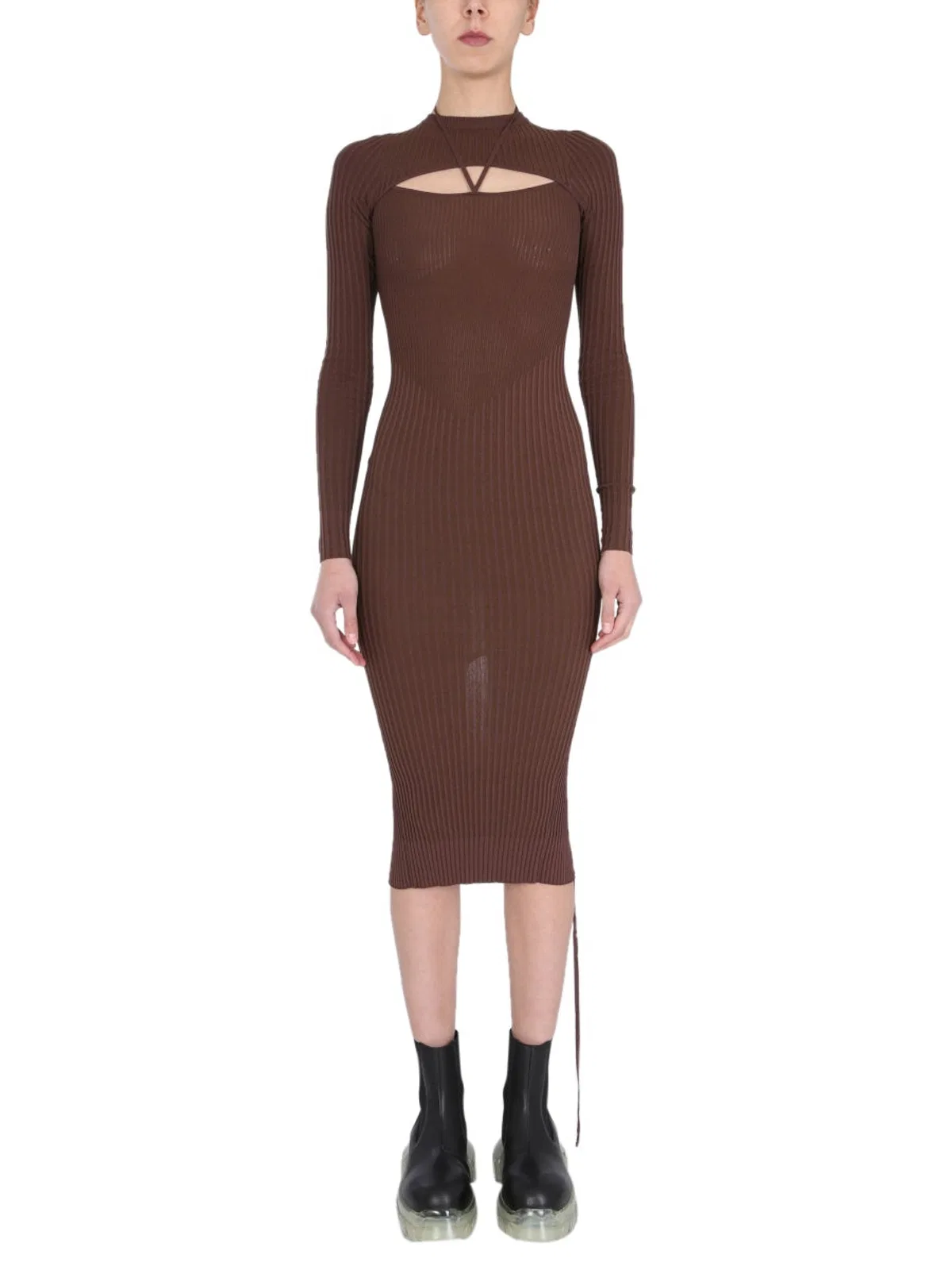 Andreādamo Andreadamo Dress With Cut Out Detail