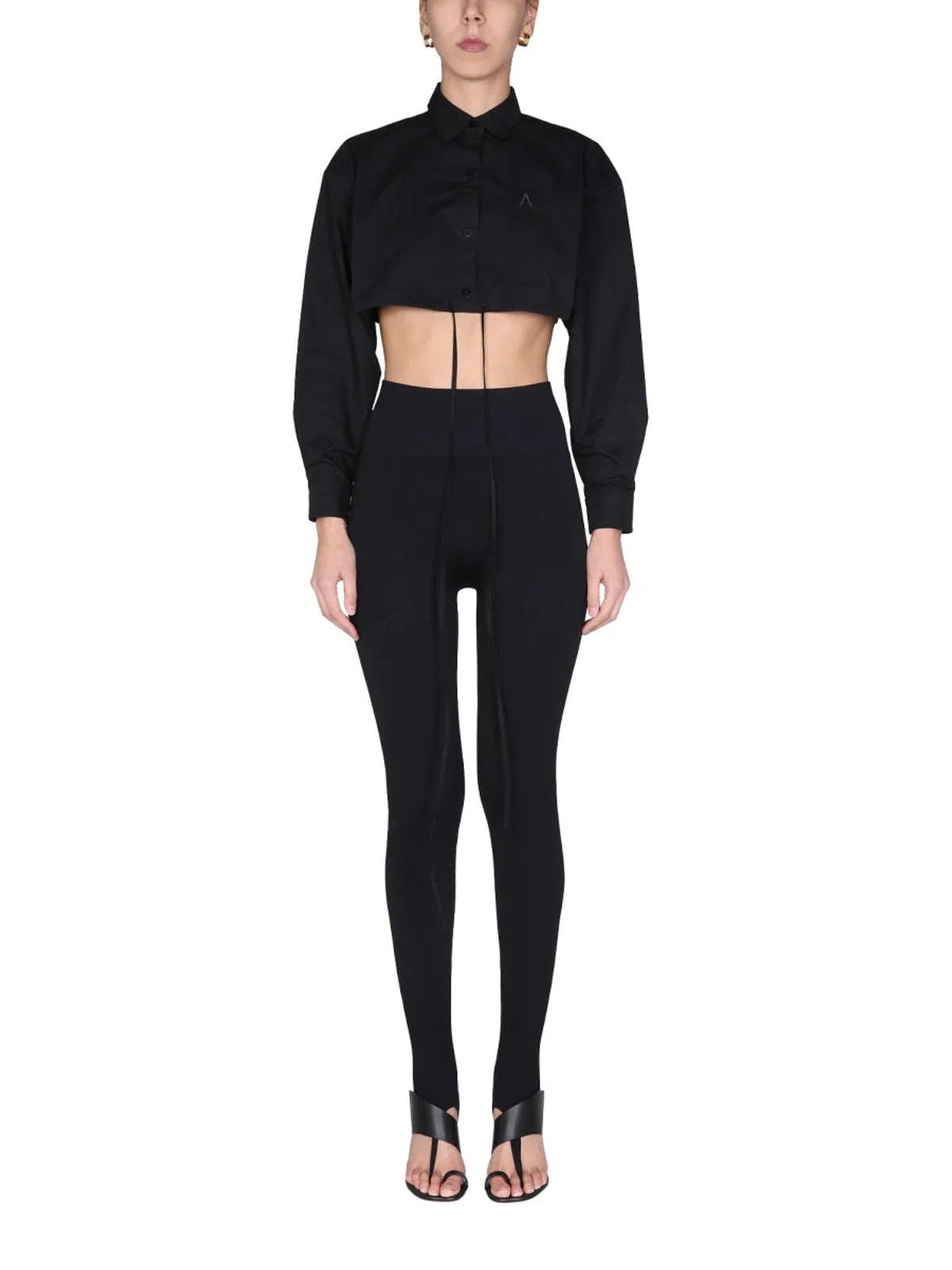 Andreādamo Andreadamo Cropped Shirt