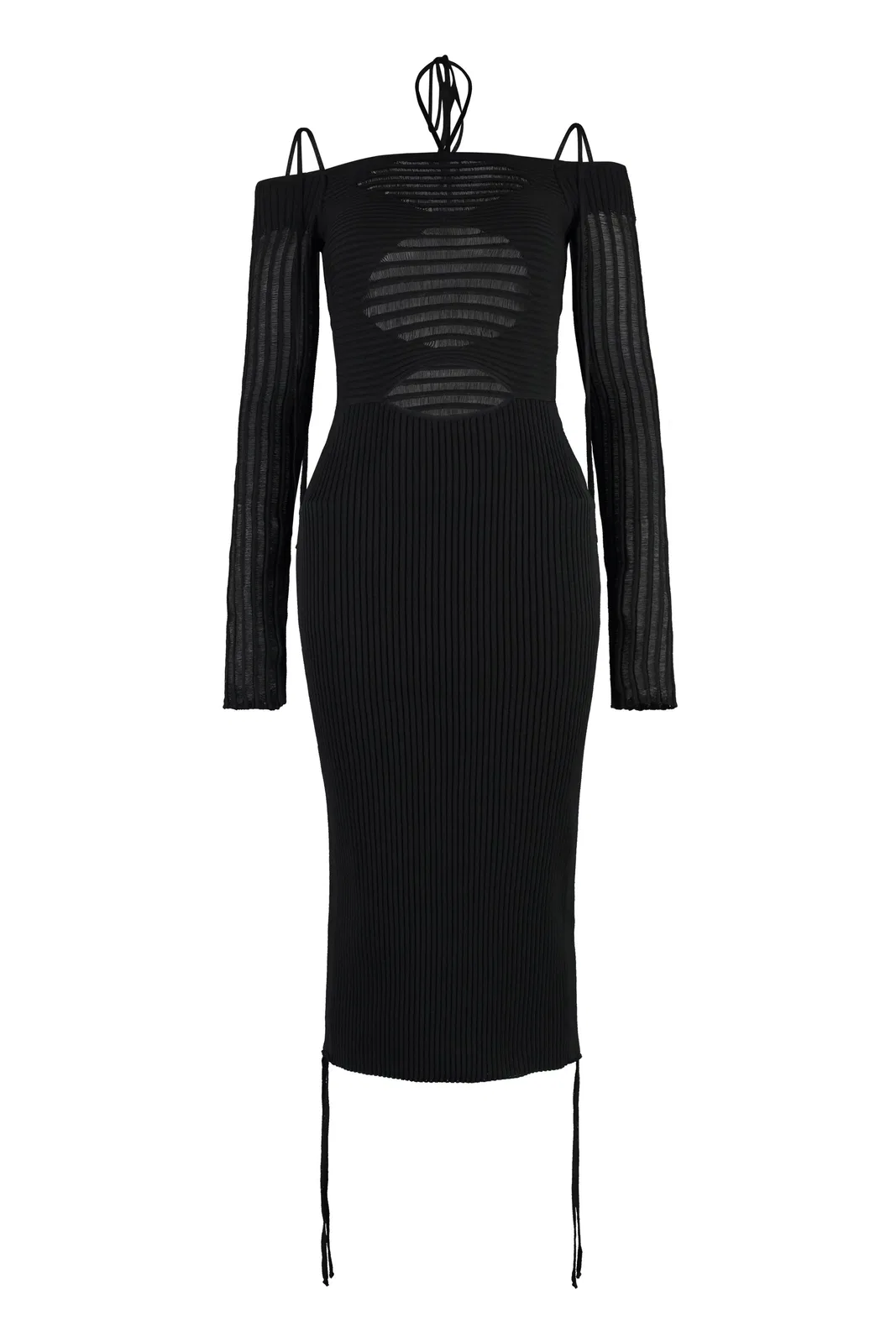 Andreādamo Andreadamo Ribbed Knit Dress