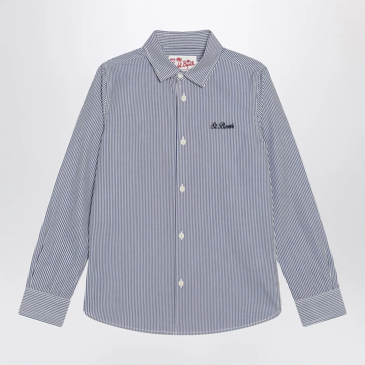 Mc2 Saint Barth Striped Agnes Shirt With Snoopy Print