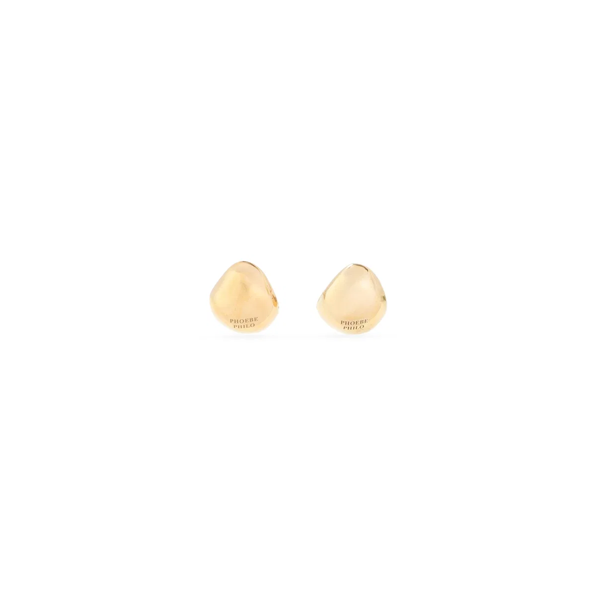 Phoebe Philo Gold Sterling Silver Pebble Studded Earr
